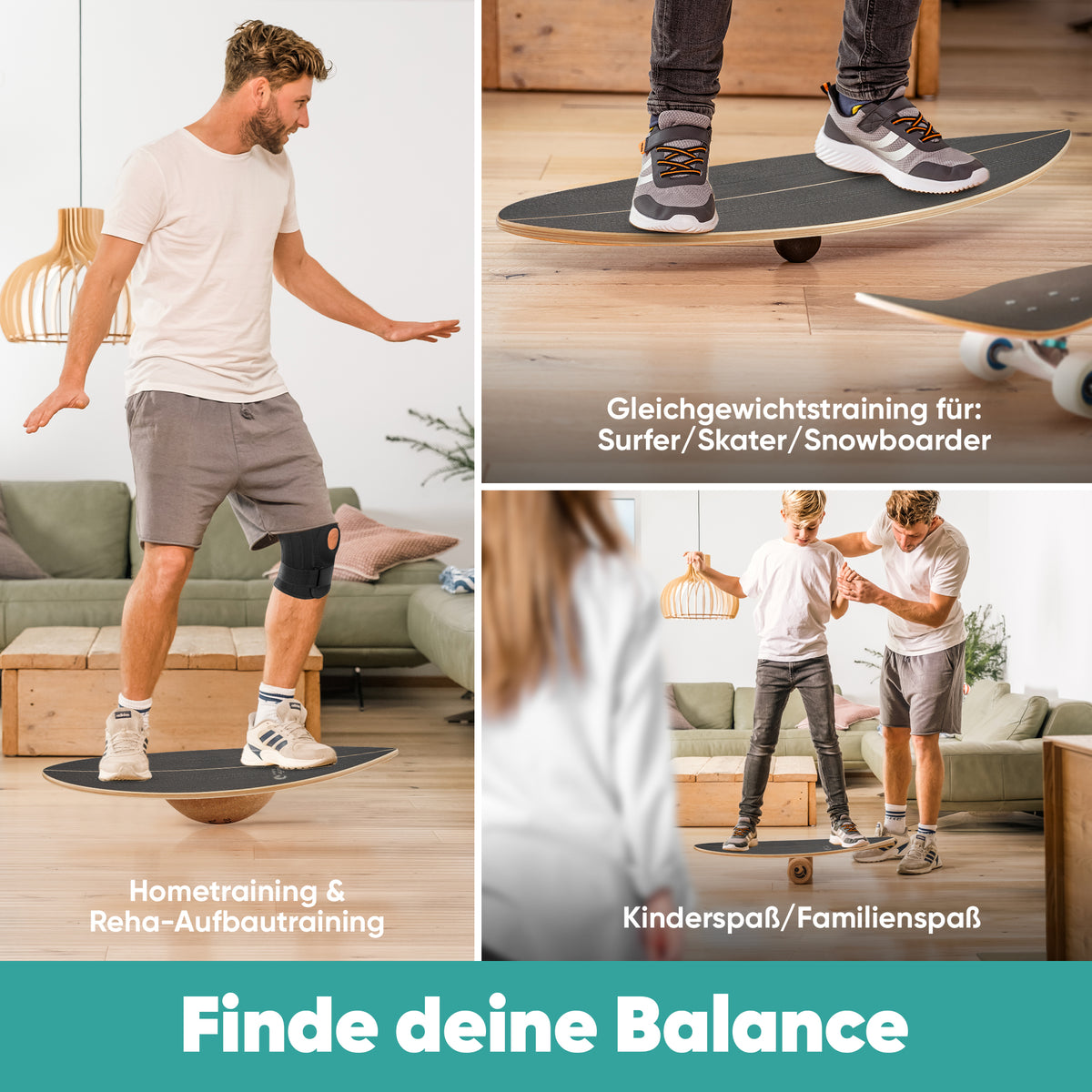Surfin Balance Board Komplett-Set