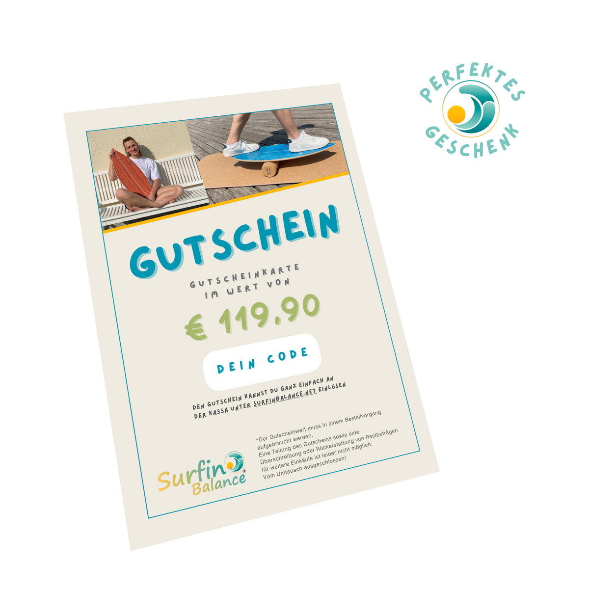Surfin-Balance Geschenkgutschein