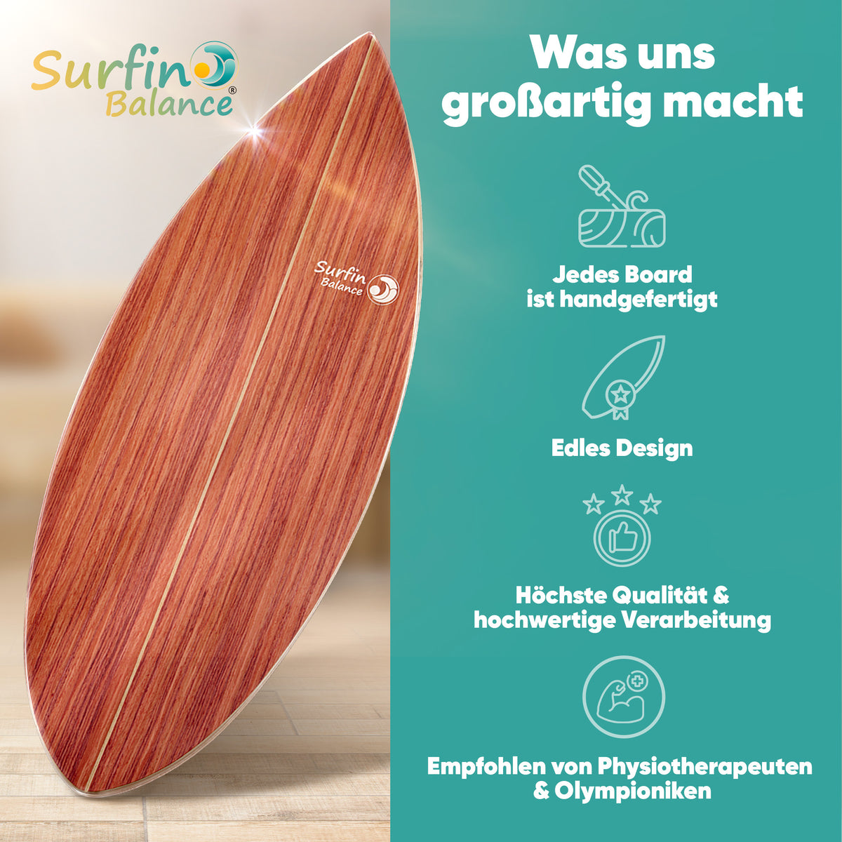 Surfin Balance Board Komplett-Set